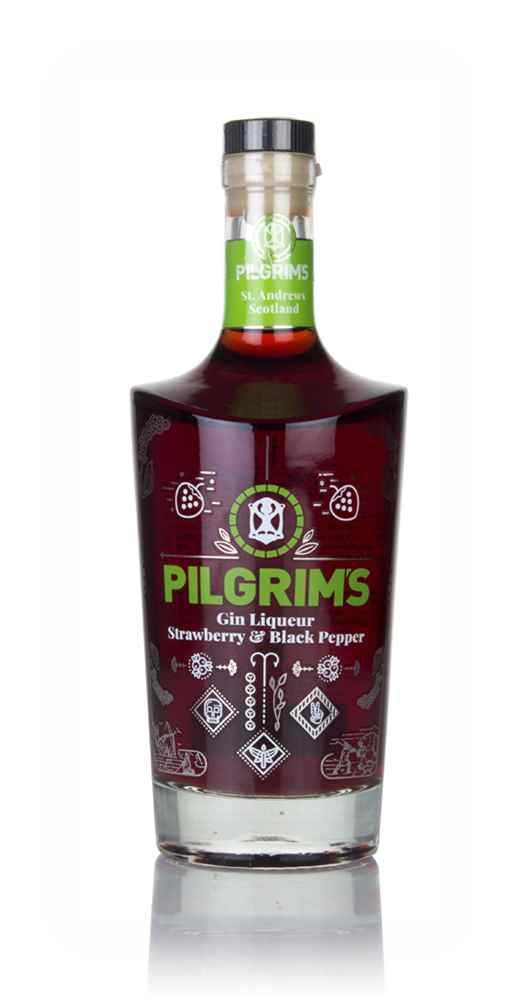 Pilgrims Strawberry And Black Pepper Gin Liqueur