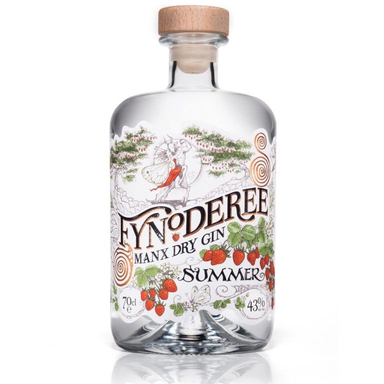 Fynoderee Manx Dry Gin - Summer Edition 70cl bottle on white background