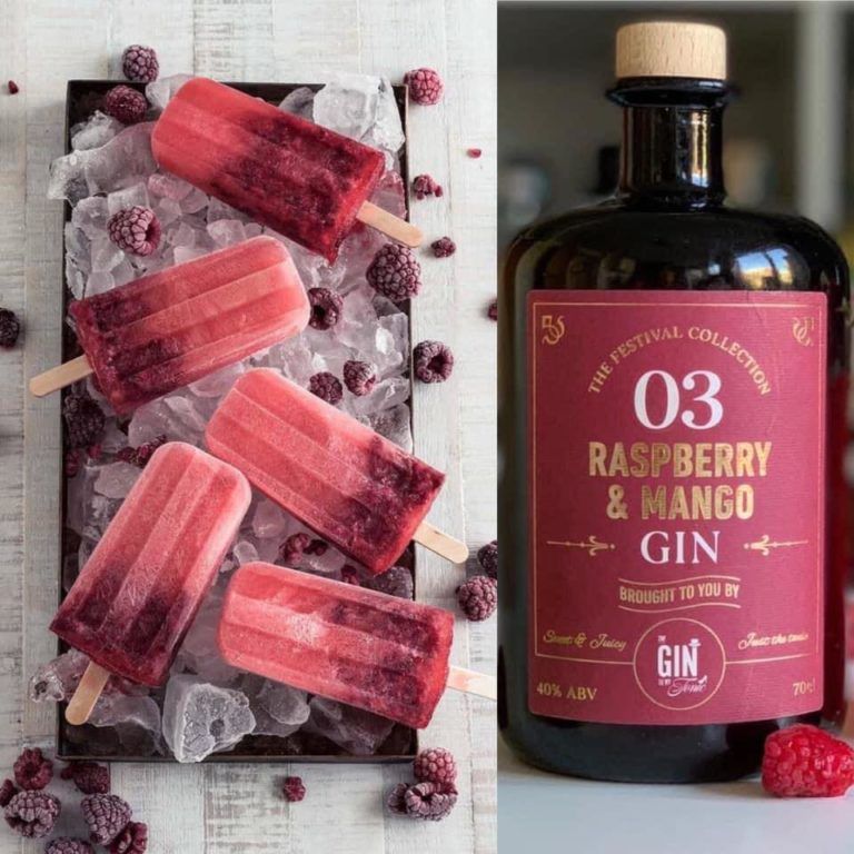 The Gin To My Tonic Raspberry & Mango Gin Popsicles