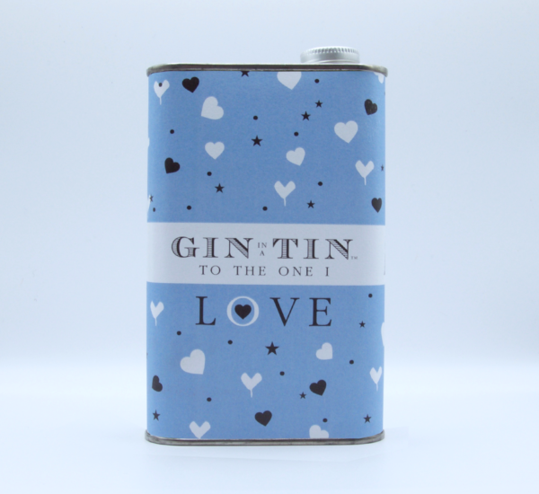 Gin In A Tin 50cl Tin Love Collection Blue Hearts