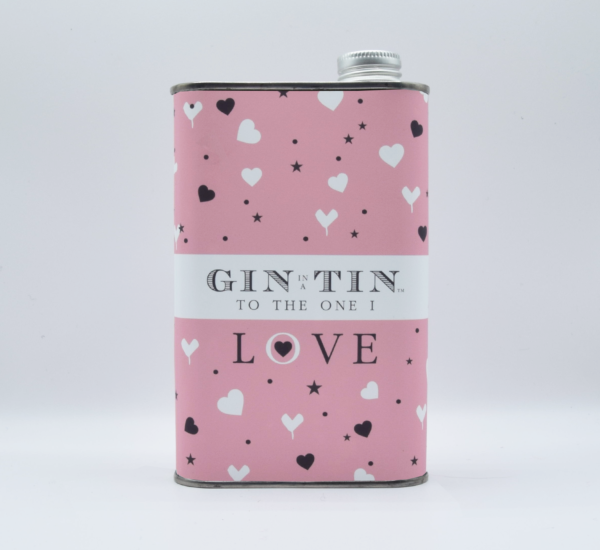 Gin In A Tin 50cl Tin Love Collection Pink Hearts