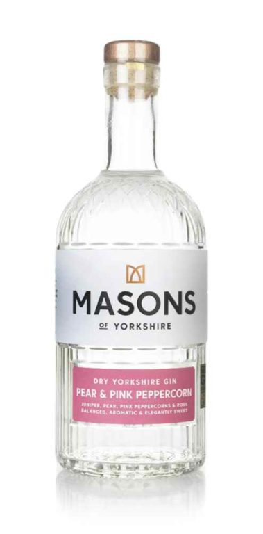 Masons Dry Yorkshire Gin Pear And Pink Peppercorn Gin
