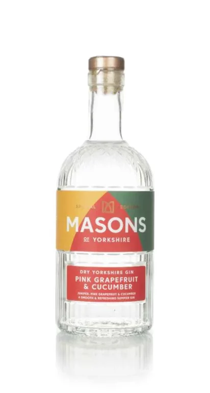 Masons Dry Yorkshire Gin Pink Grapefruit And Cucumber Gin