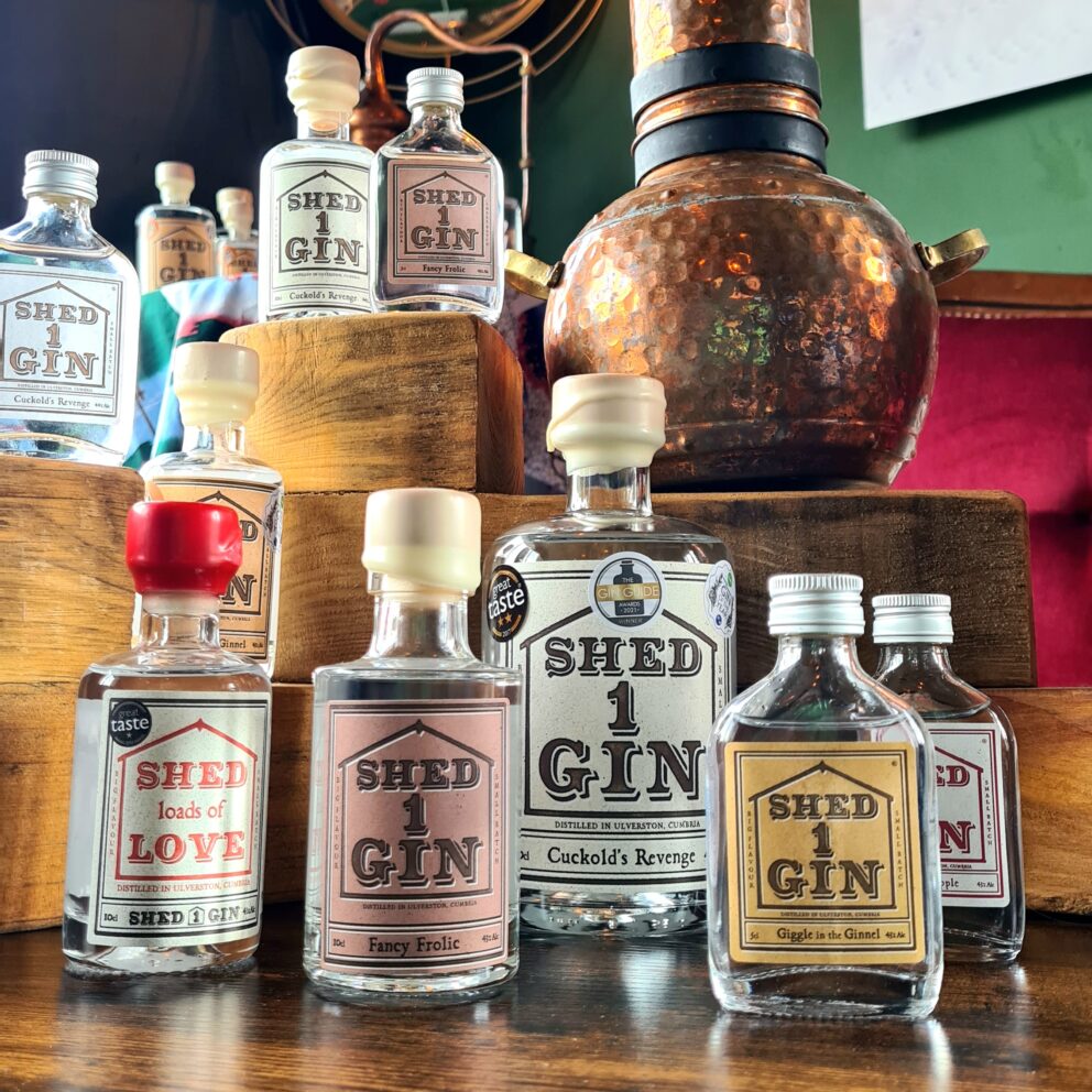Shed One Gin Bottles